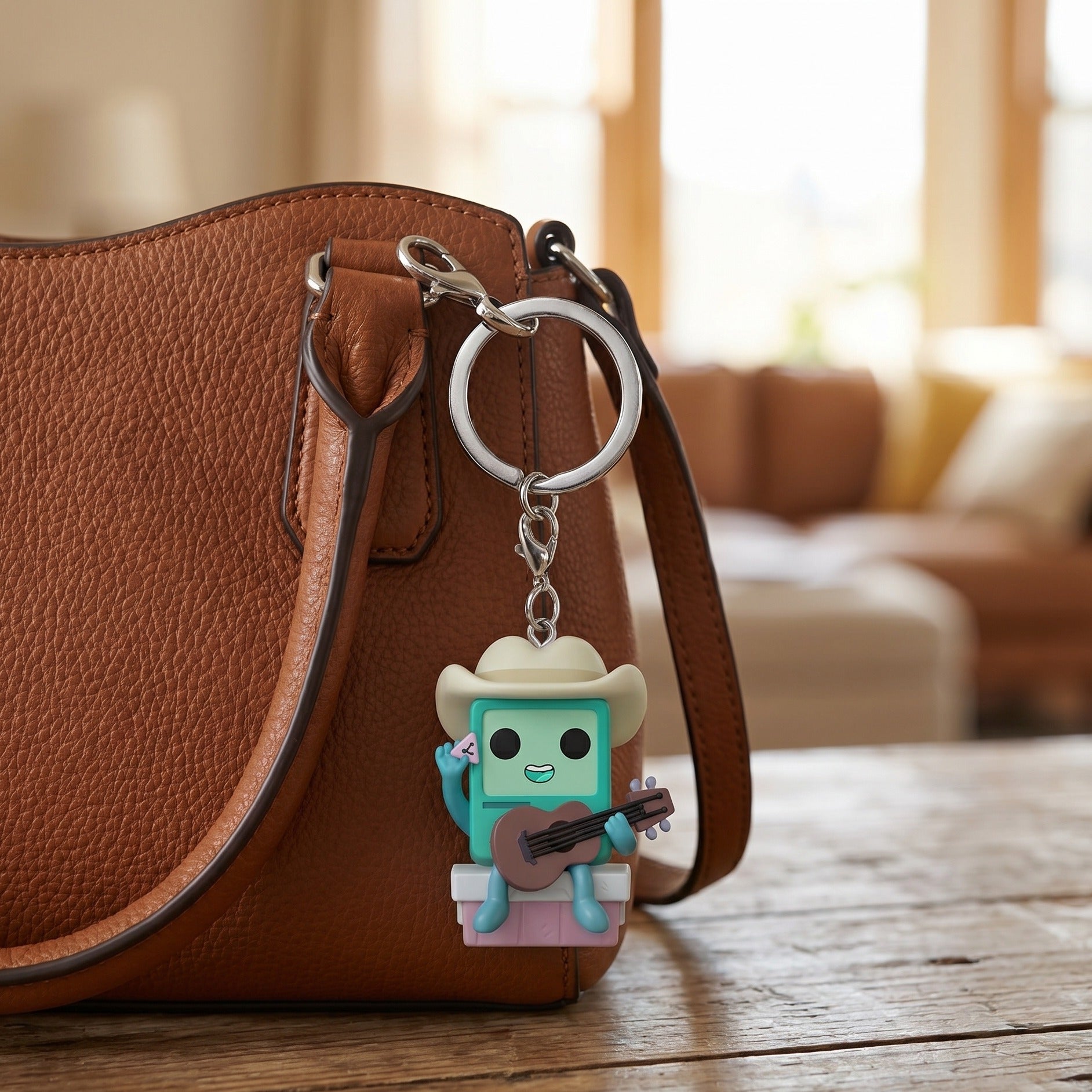 Zdjęcie produktu Adventure Time - Cowboy BMO z gitarą brelok Funko Pop