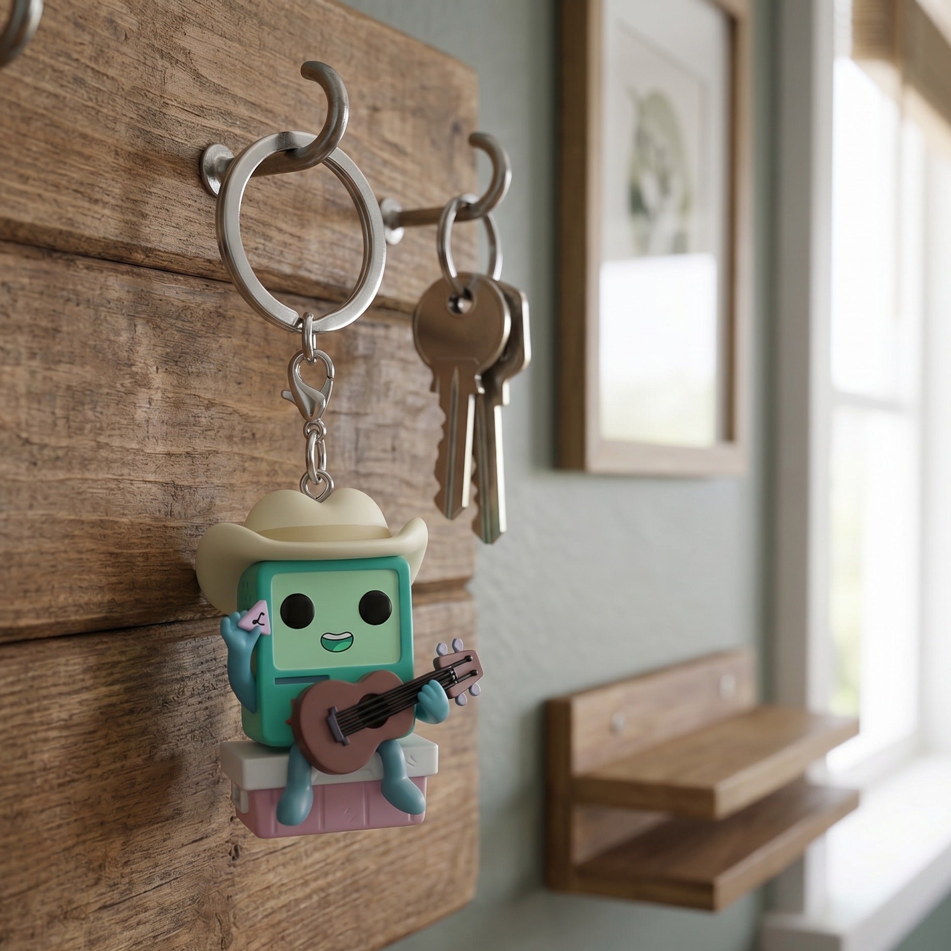 Zdjęcie produktu Adventure Time - Cowboy BMO z gitarą brelok Funko Pop