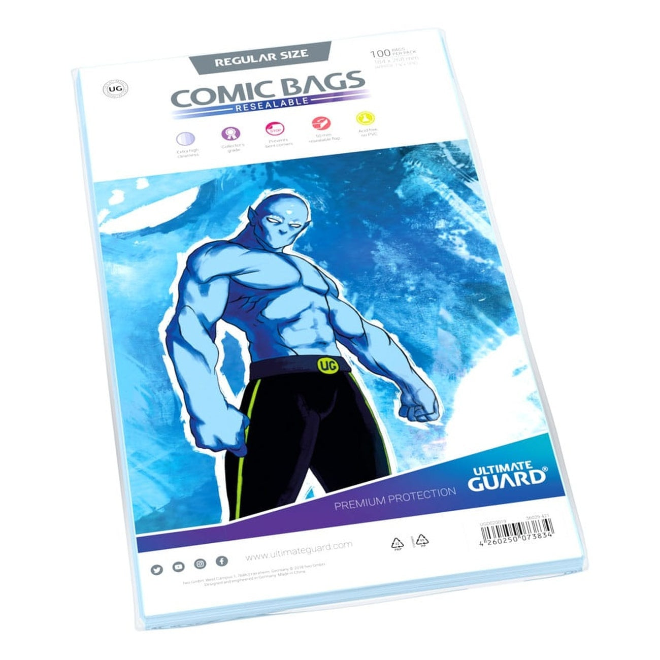 Product image Ultimate Guard Comic Bags Resealable (100) - Regular Size