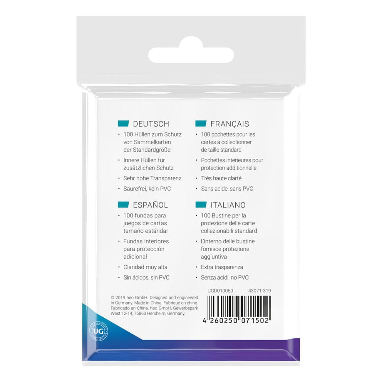Zdjęcie produktu Ultimate Guard Precise-Fit Sleeves Rozmiar Standardowy (100)