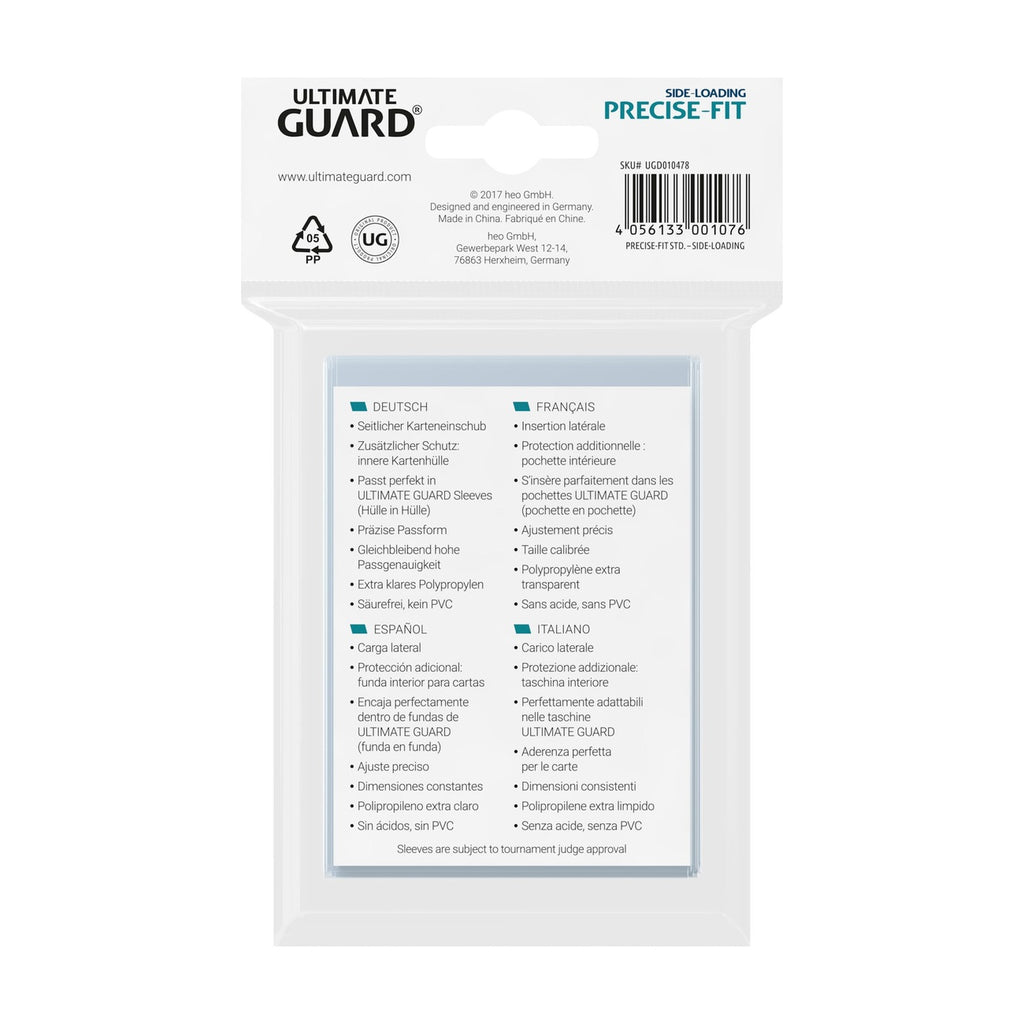 Zdjęcie produktu Ultimate Guard Precise-Fit Sleeves Standard Size (100) - Side-Loading
