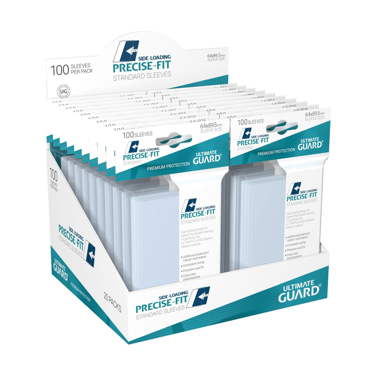 Zdjęcie produktu Ultimate Guard Precise-Fit Sleeves Standard Size (100) - Side-Loading