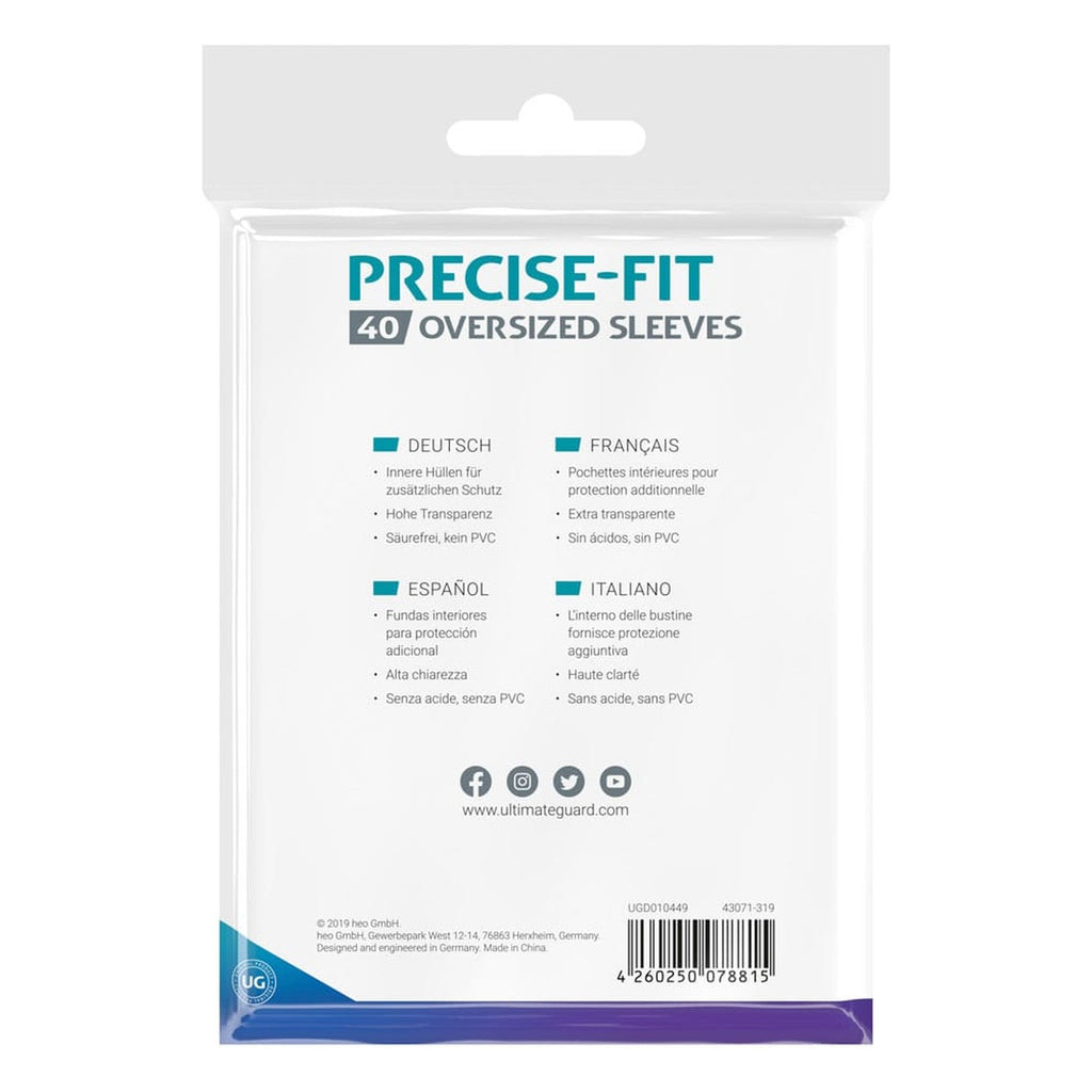 Zdjęcie produktu Ultimate Guard Precise-Fit Oversized Sleeves (40)