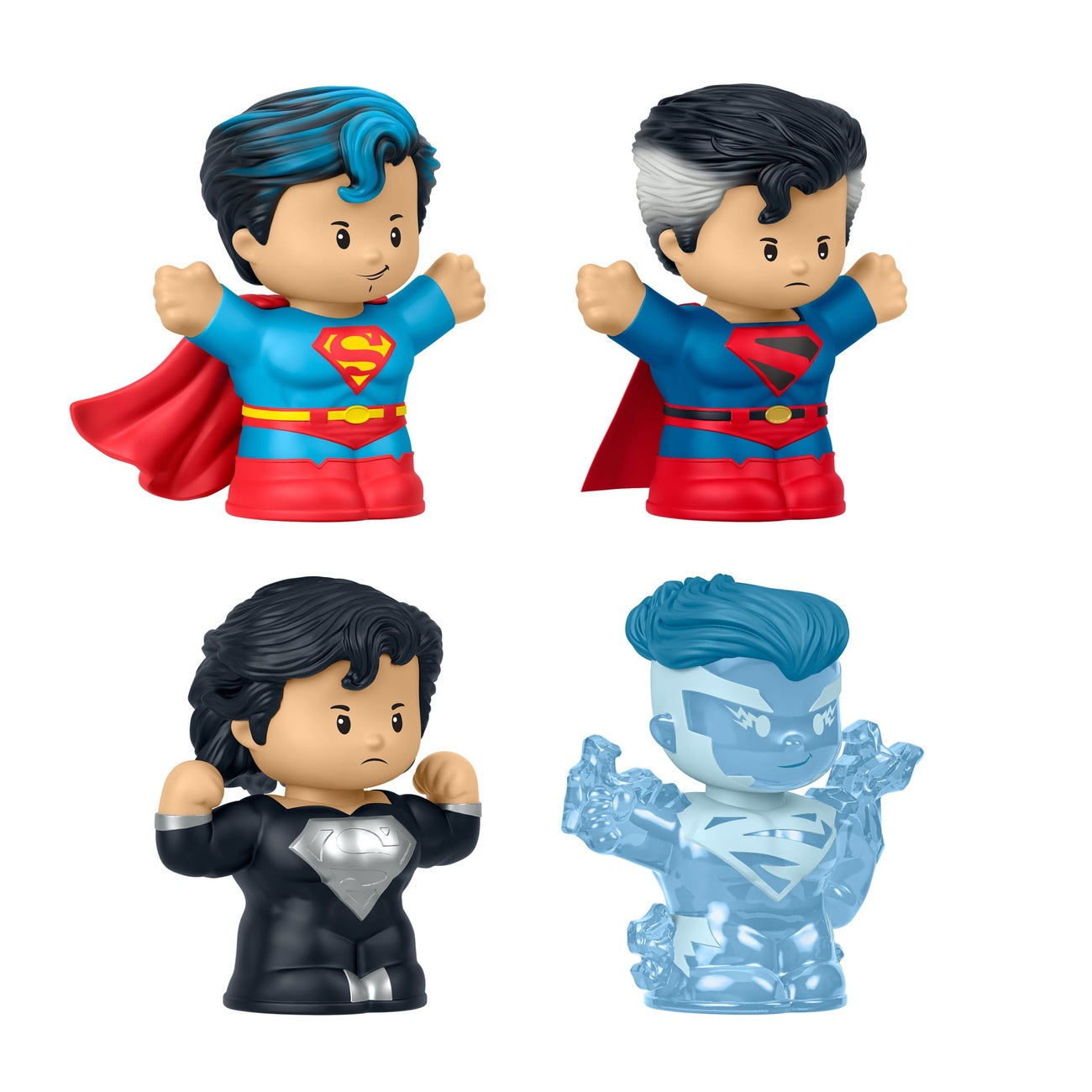 Zdjęcie produktu DC Comics Little People Collector minifigurki zestaw 4 sztuki Superman: Through the Ages 7 cm