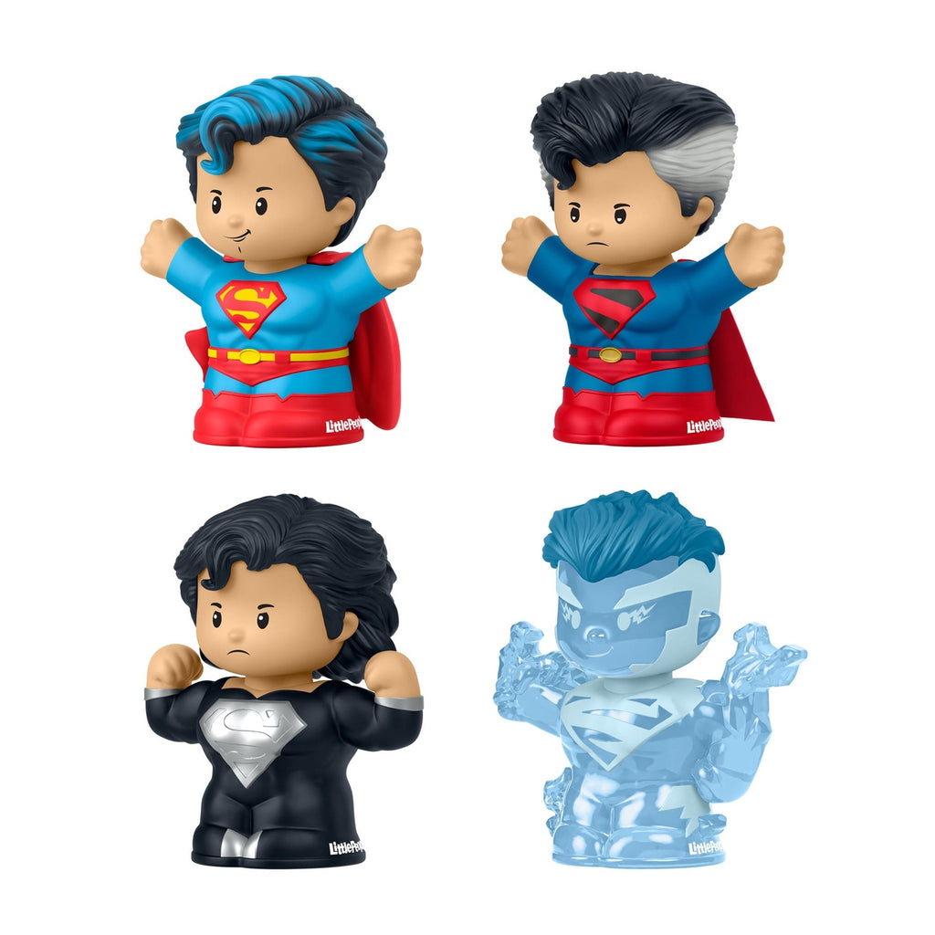 Zdjęcie produktu DC Comics Little People Collector minifigurki zestaw 4 sztuki Superman: Through the Ages 7 cm