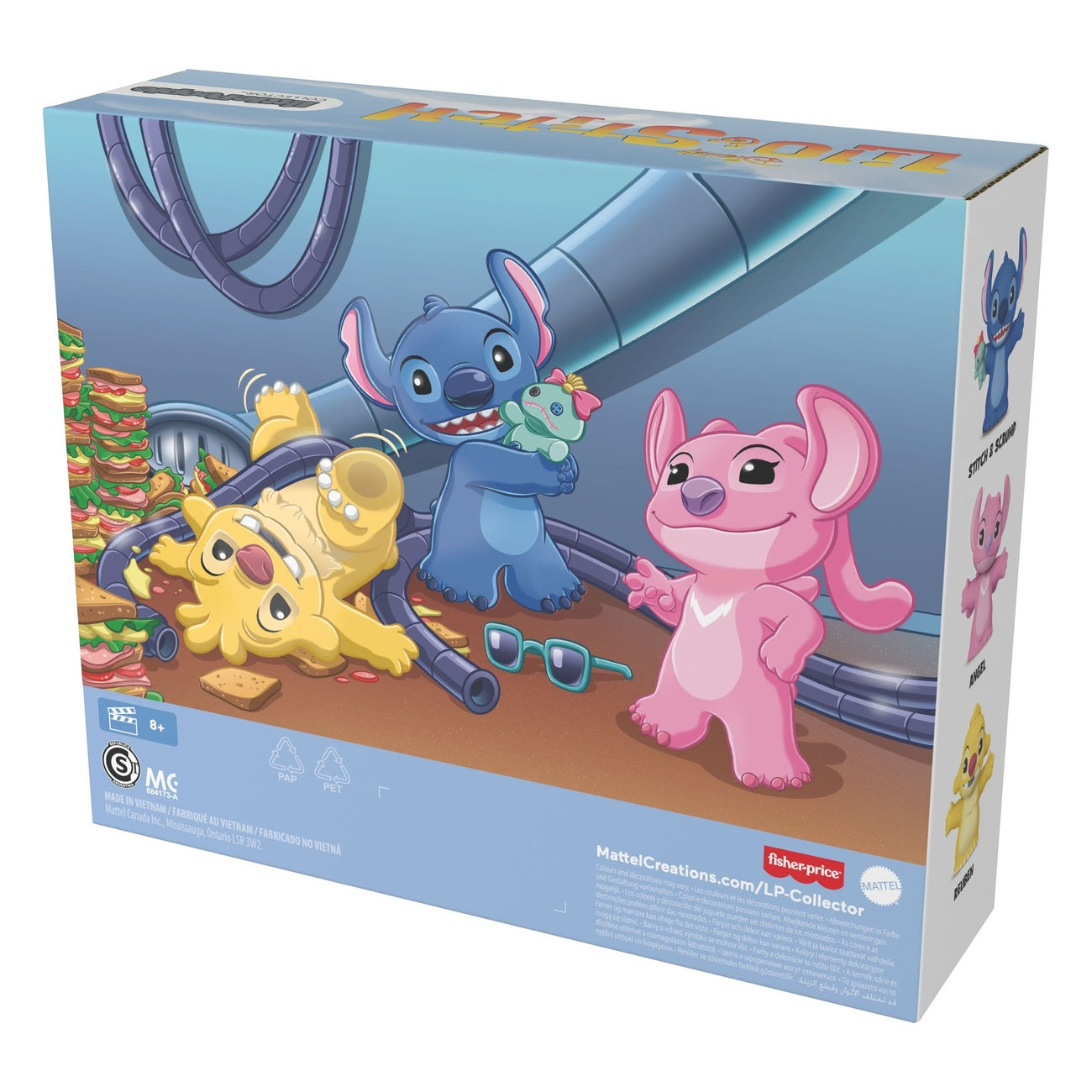 Zdjęcie produktu Lilo & Stitch Little People Collector minifigurki zestaw 3 szt. Stitch & The Cousins 7 cm