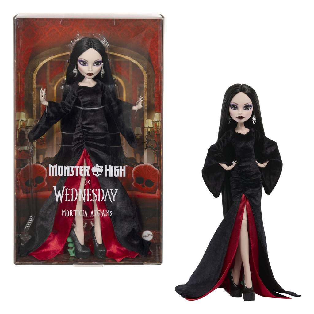 Zdjęcie produktu Kolekcjonerska lalka Morticia Addams Monster High x Wednesday