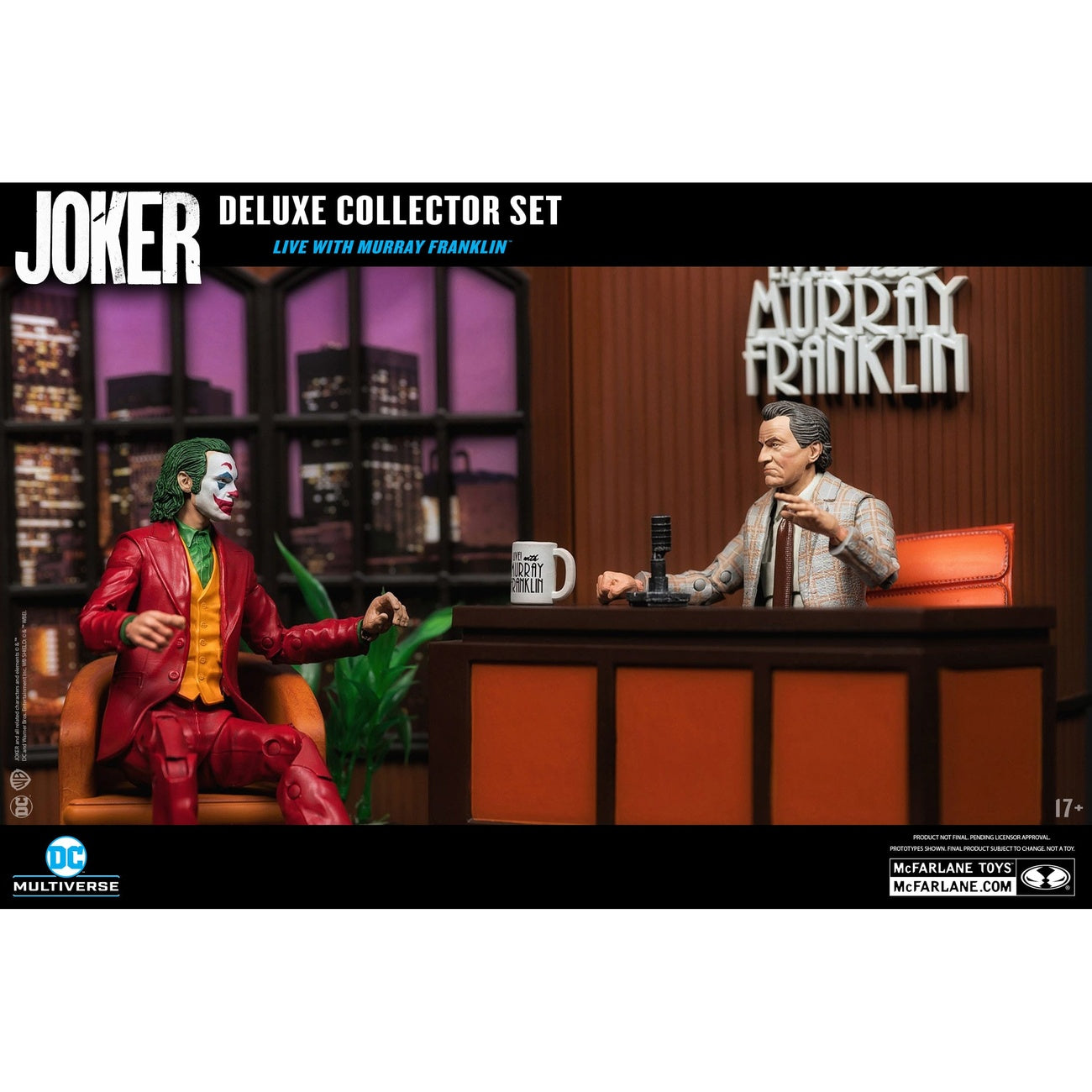 Zdjęcie produktu Joker DC Multiverse (film Joker) Figurka kolekcjonerska Deluxe The Joker (Live with Murray Franklin) Limited Edition 18