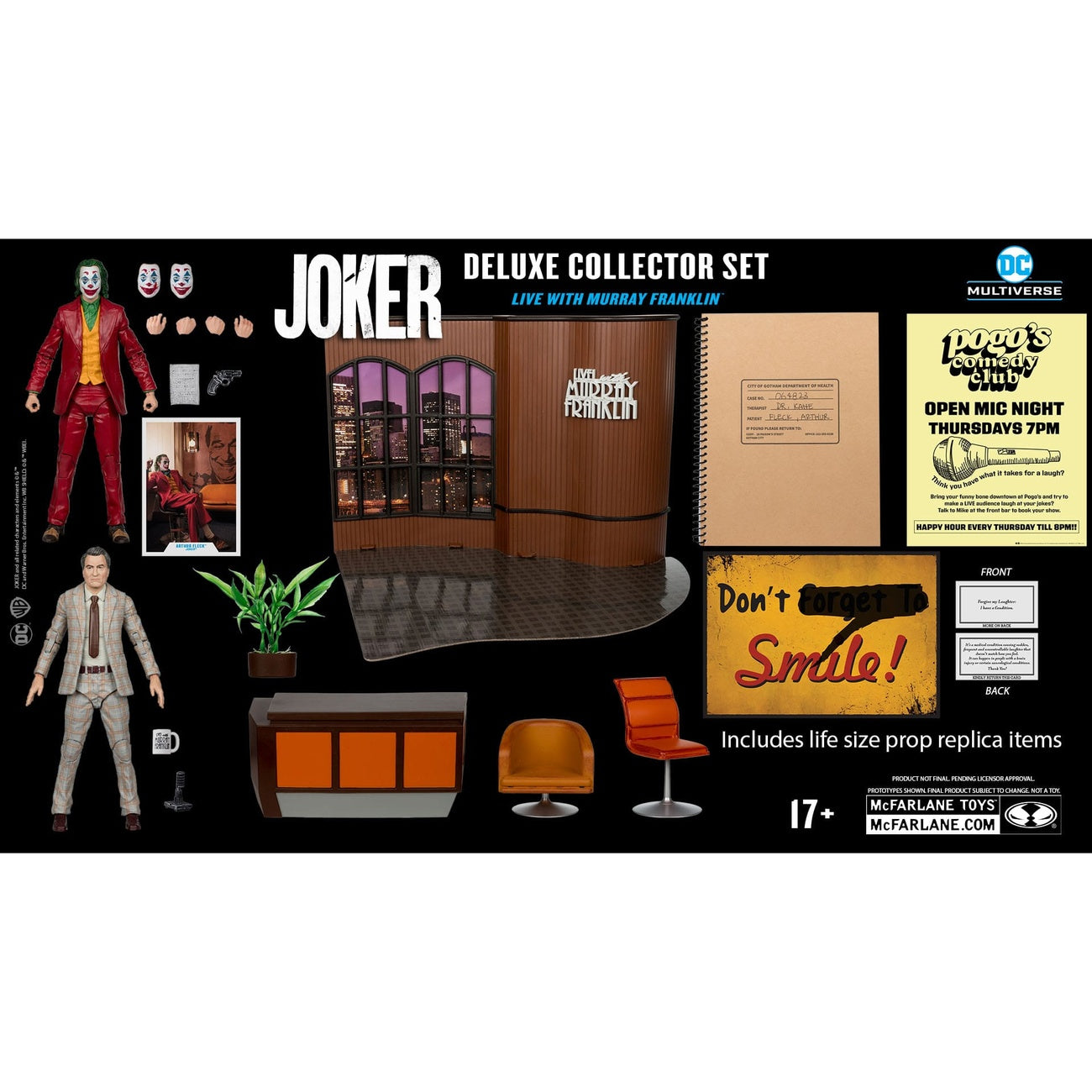 Zdjęcie produktu Joker DC Multiverse (film Joker) Figurka kolekcjonerska Deluxe The Joker (Live with Murray Franklin) Limited Edition 18