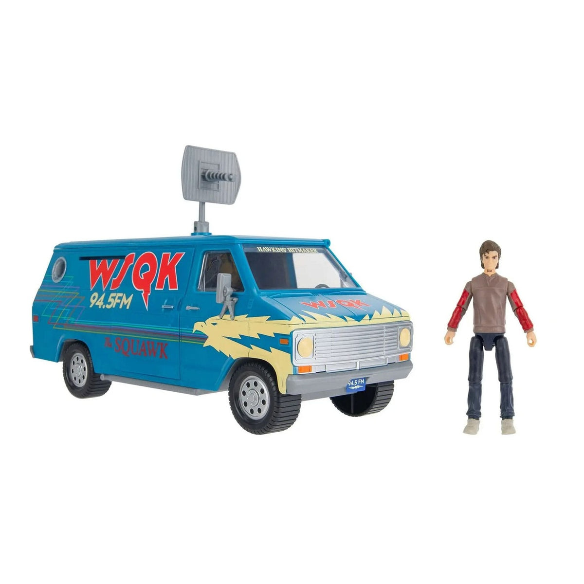 Zdjęcie produktu Stranger Things World Of Figure & Vehicle The Squawk Van Zestaw z figurką Steve’a