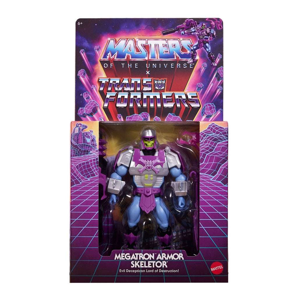 Zdjęcie produktu Figurka akcji Masters of the Universe x Transformers Megatron Armor Skeletor heo European Exclusive 14 cm