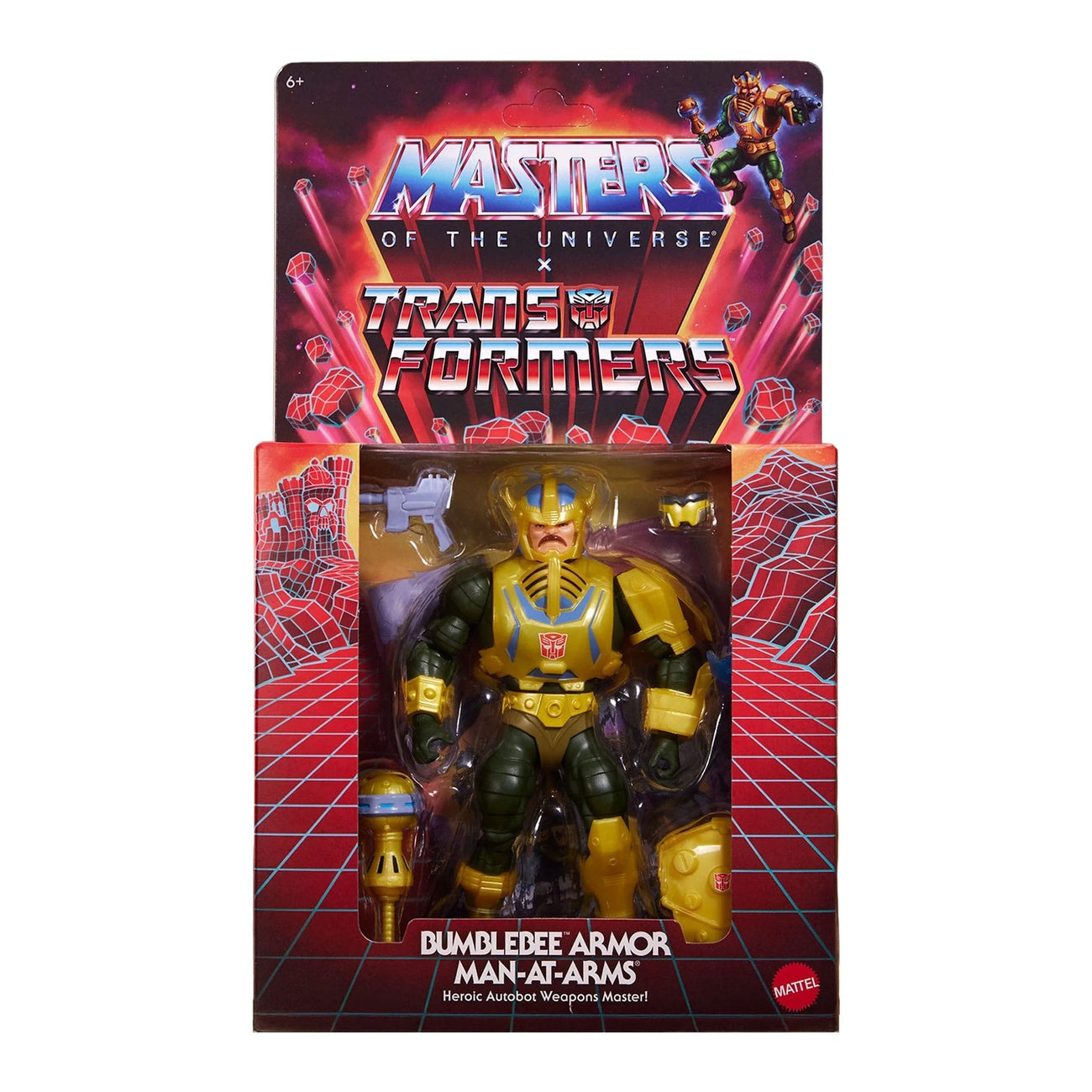Product image Masters of the Universe x Transformers action figure Bumblebee Armor Man-At-Arms heo European Exclusive 14 cm