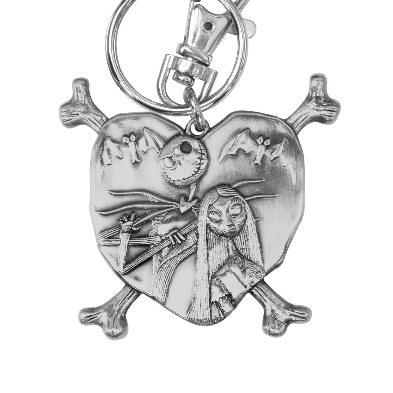 Product image The Nightmare Before Christmas Metal Keychain Jack and Sally in Heart
