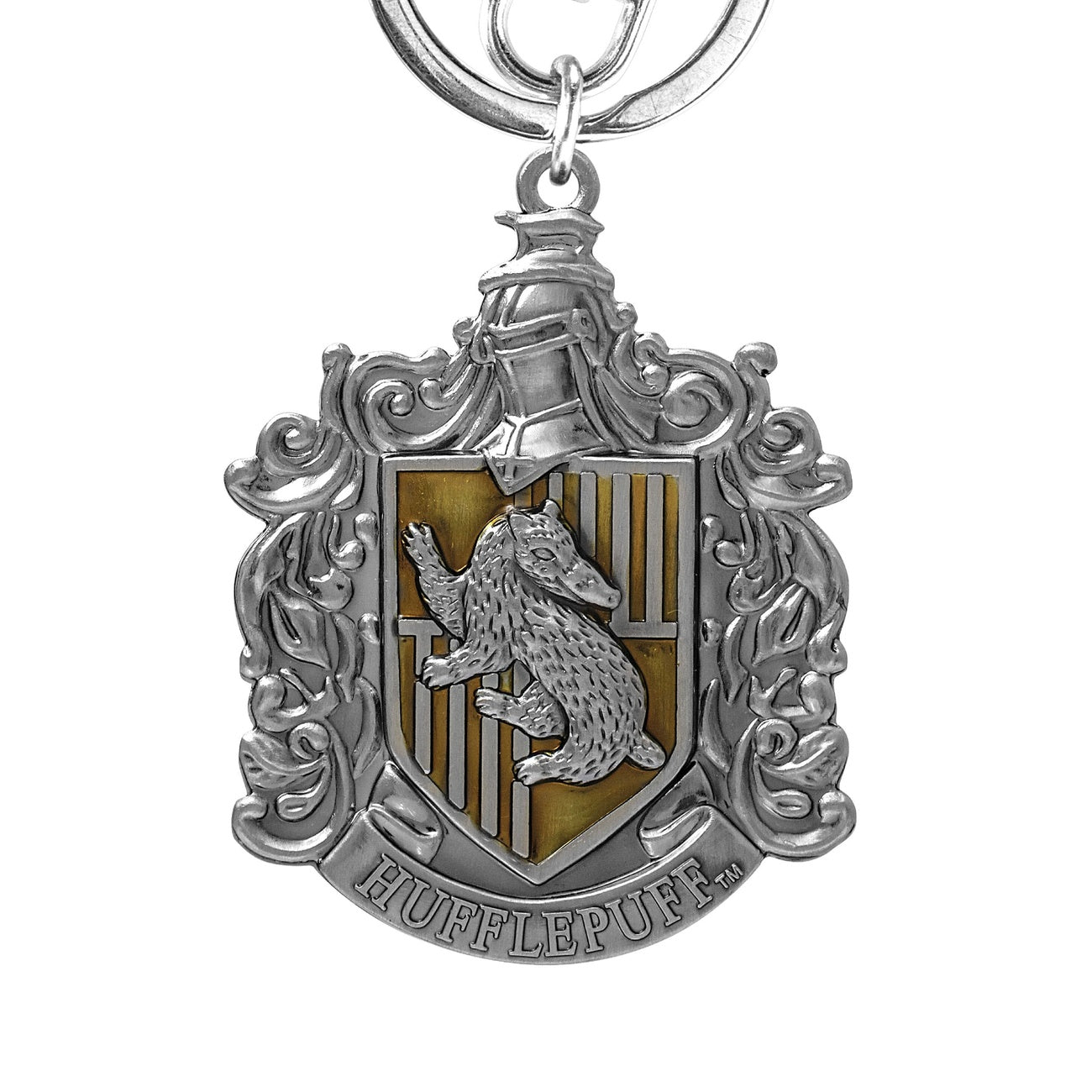 Product image Harry Potter Pewter Keychain Hufflepuff Crest