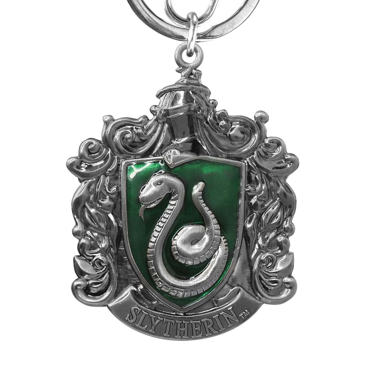Product image Harry Potter Pewter Keychain Slytherin Crest
