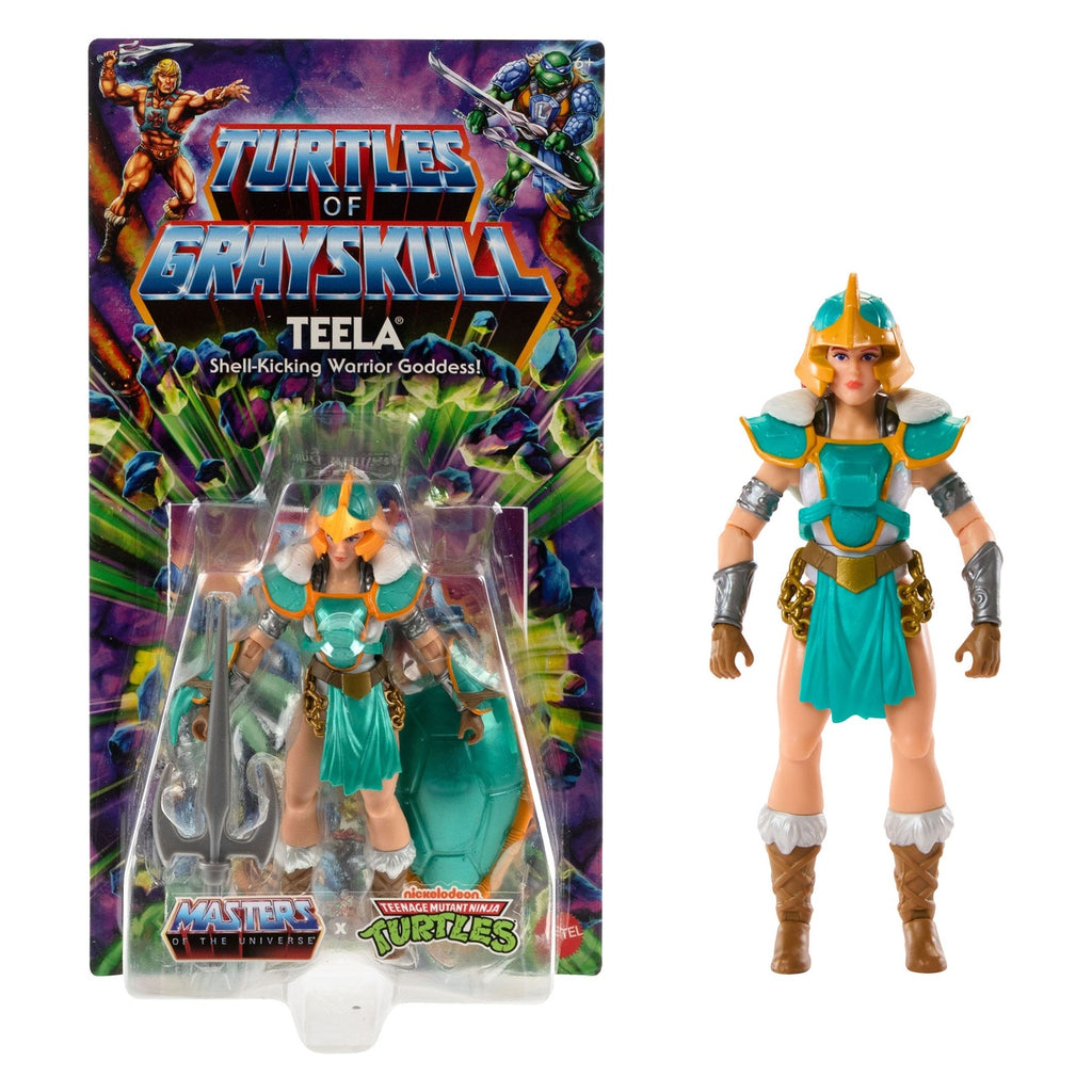 Zdjęcie produktu MOTU x TMNT: Turtles of Grayskull figurka akcji Teela 14 cm