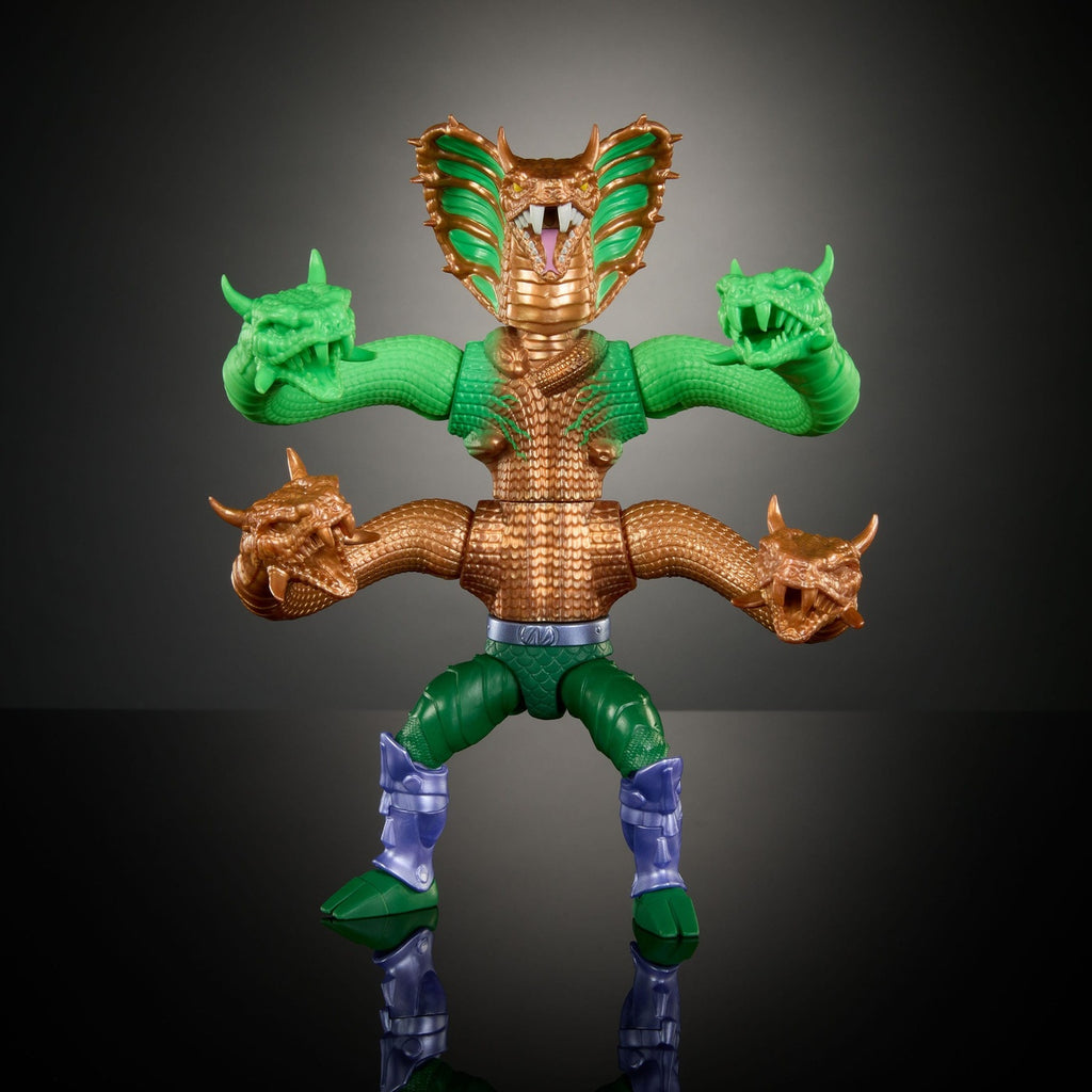 Zdjęcie produktu MOTU x TMNT: Turtles of Grayskull figurka akcji Deluxe King Hiss 14 cm