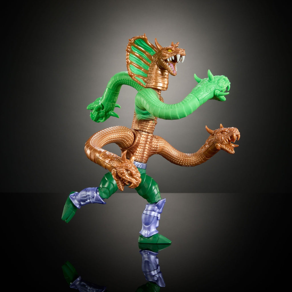Zdjęcie produktu MOTU x TMNT: Turtles of Grayskull figurka akcji Deluxe King Hiss 14 cm