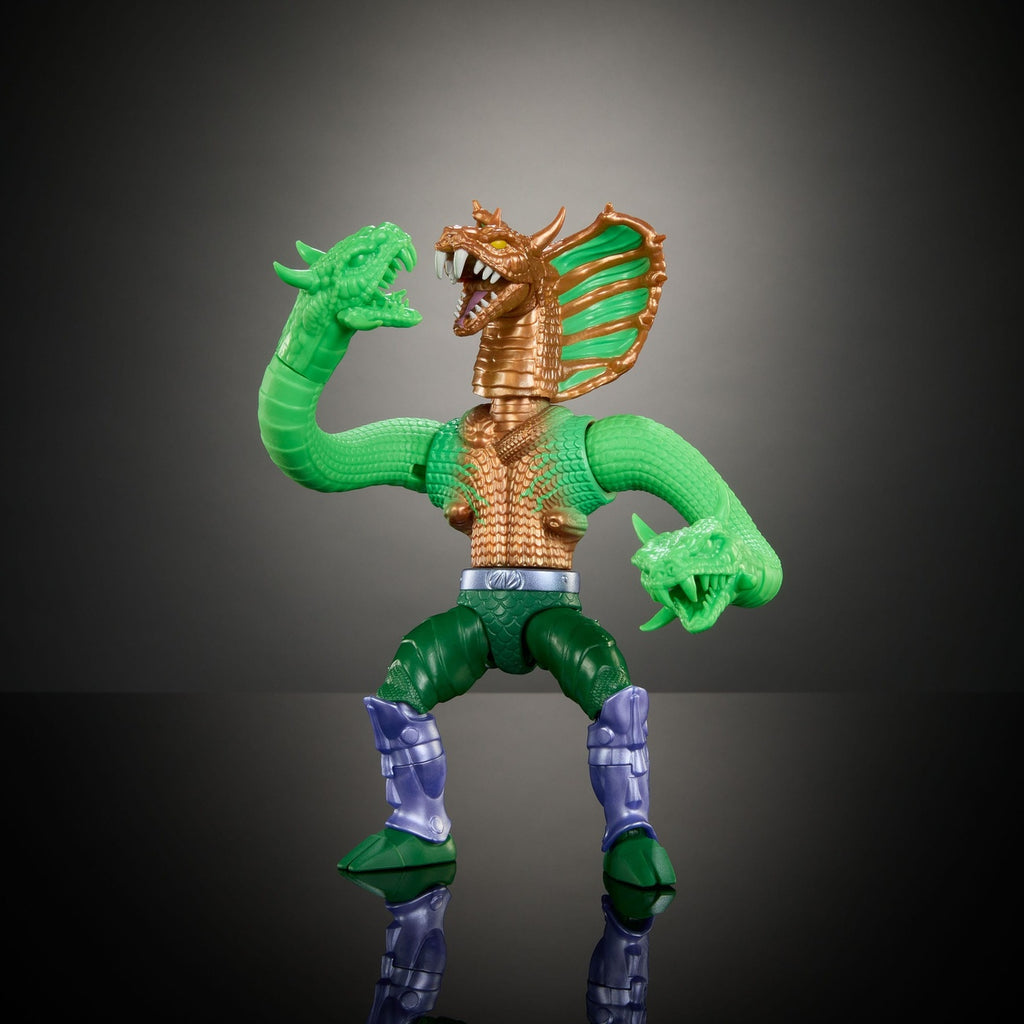Zdjęcie produktu MOTU x TMNT: Turtles of Grayskull figurka akcji Deluxe King Hiss 14 cm