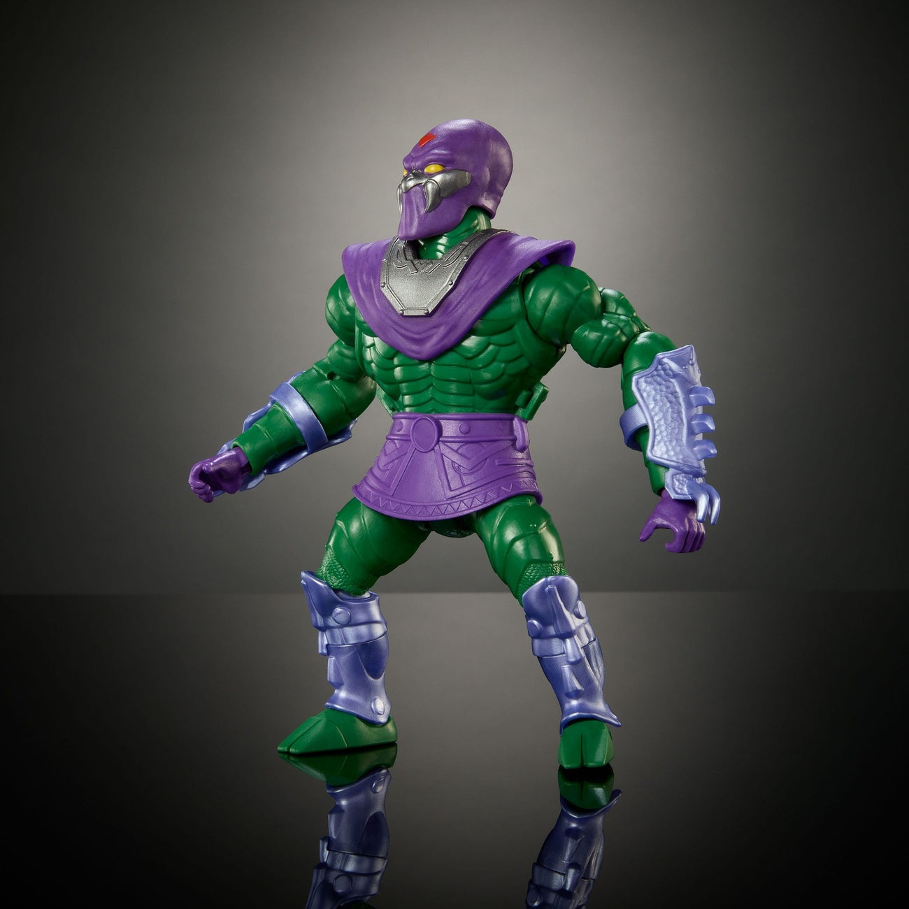 Zdjęcie produktu MOTU x TMNT: Turtles of Grayskull figurka akcji Deluxe King Hiss 14 cm