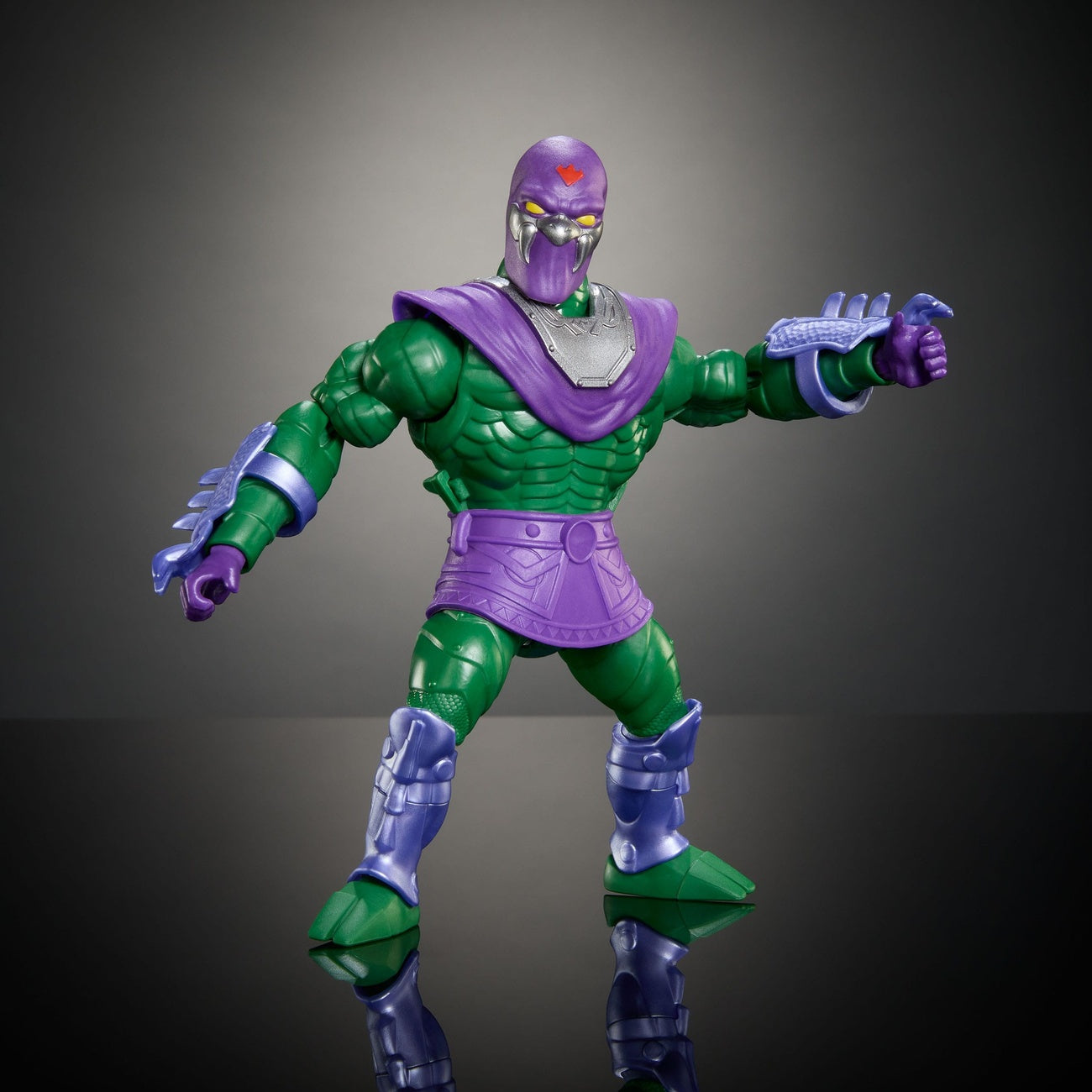 Zdjęcie produktu MOTU x TMNT: Turtles of Grayskull figurka akcji Deluxe King Hiss 14 cm