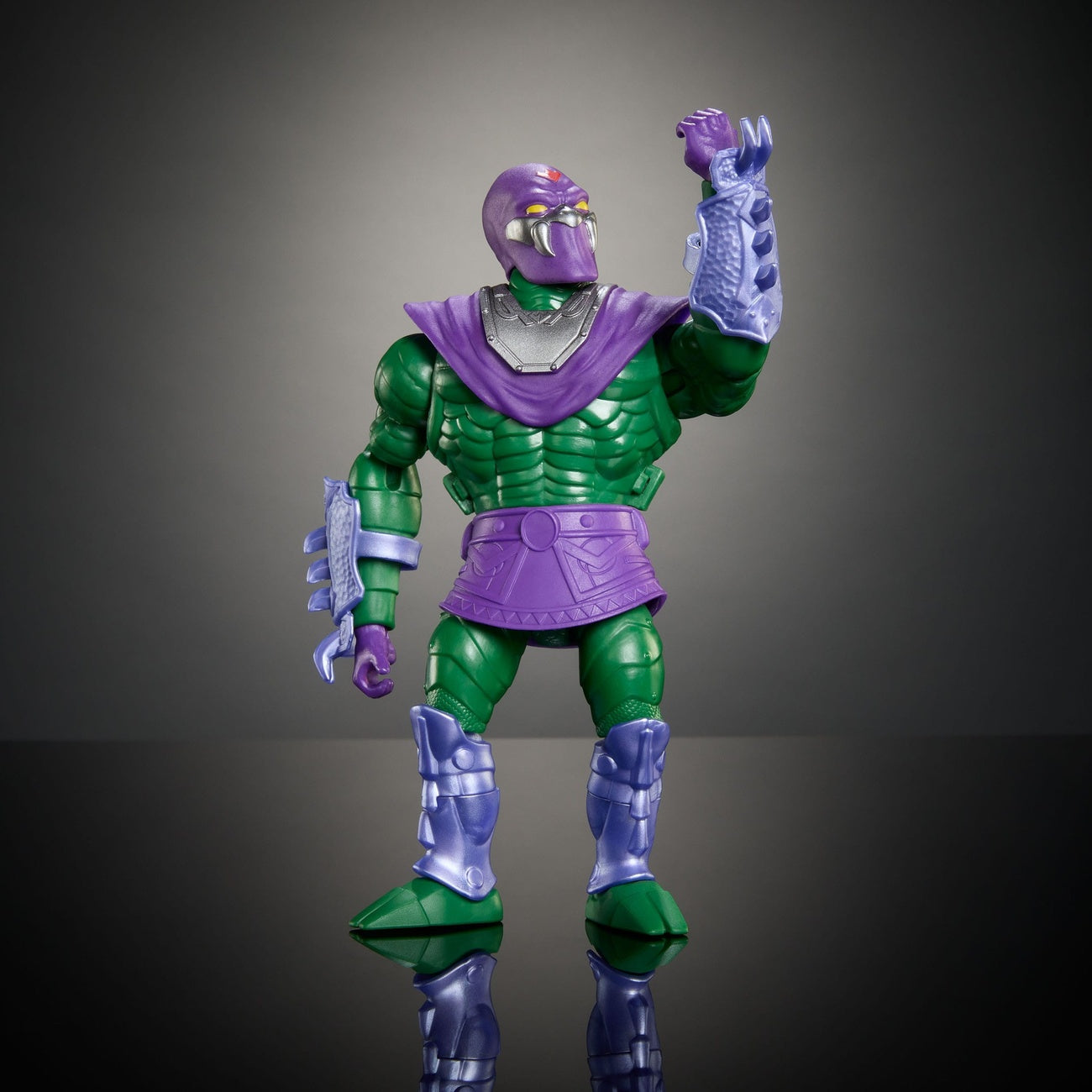 Zdjęcie produktu MOTU x TMNT: Turtles of Grayskull figurka akcji Deluxe King Hiss 14 cm