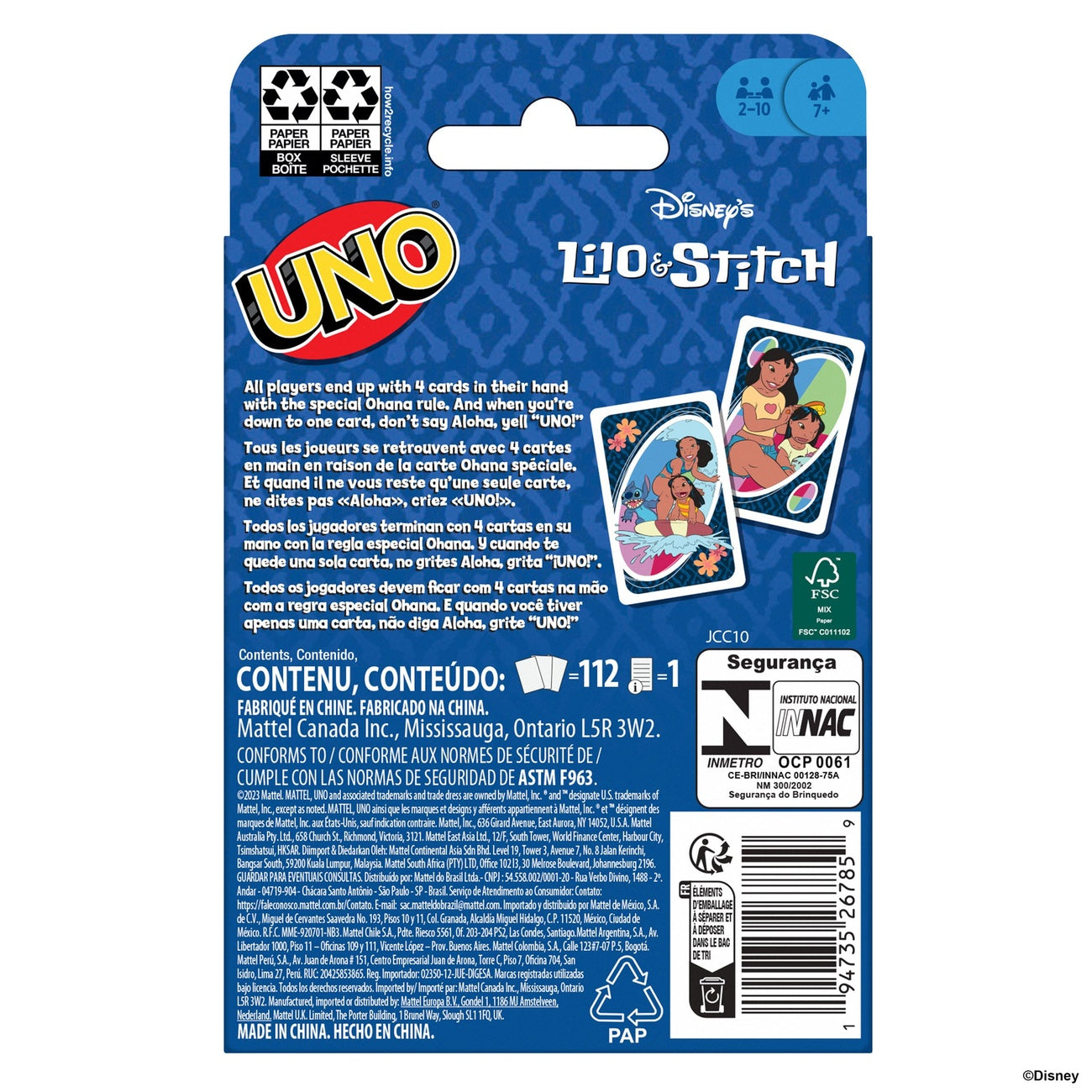 Product image Lilo & Stitch Card Game UNO