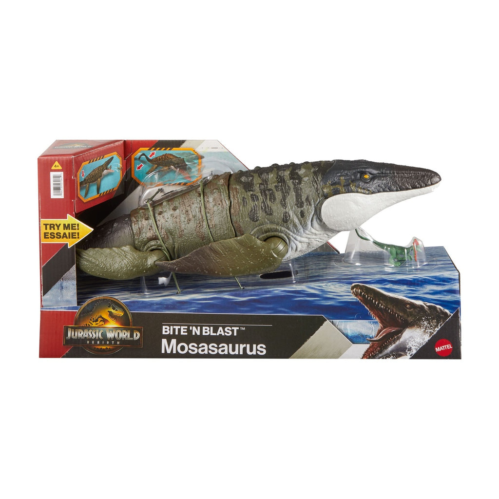 Zdjęcie produktu Jurassic World: Rebirth Figurka akcji Mosasaurus Bite 'n Blast 65 cm