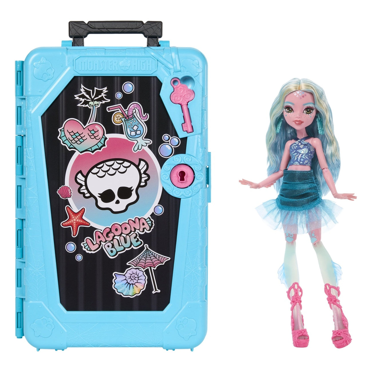 Zdjęcie produktu Monster High Lalka Skulltimate Secrets Destination: Gore-geous Oasis – Lagoona Blue