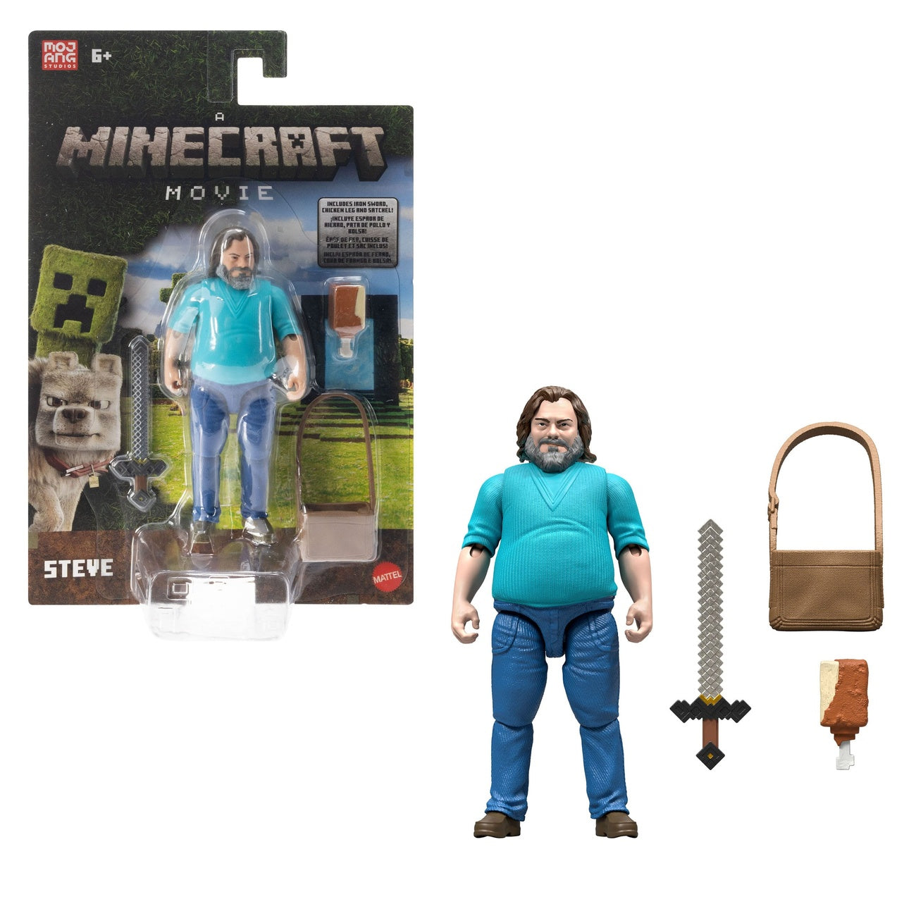 Product image A Minecraft Movie Action Figure Steve 10 cm