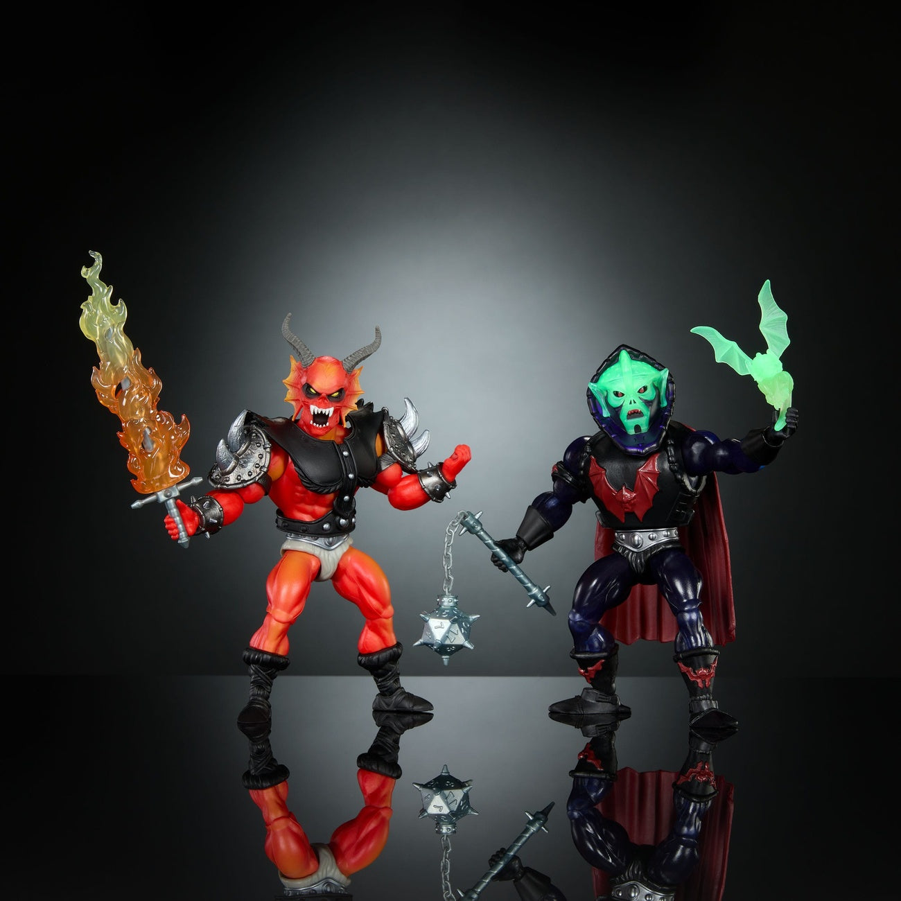 Zdjęcie produktu Masters of the Universe x Stranger Things Origins Zestaw 2 figurek akcji Hordak i Hellfire-Man 14 cm