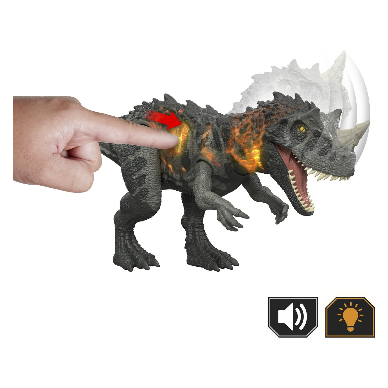 Zdjęcie produktu Jurassic World: Survival figurka akcji Wild Roar Ceratosaurus