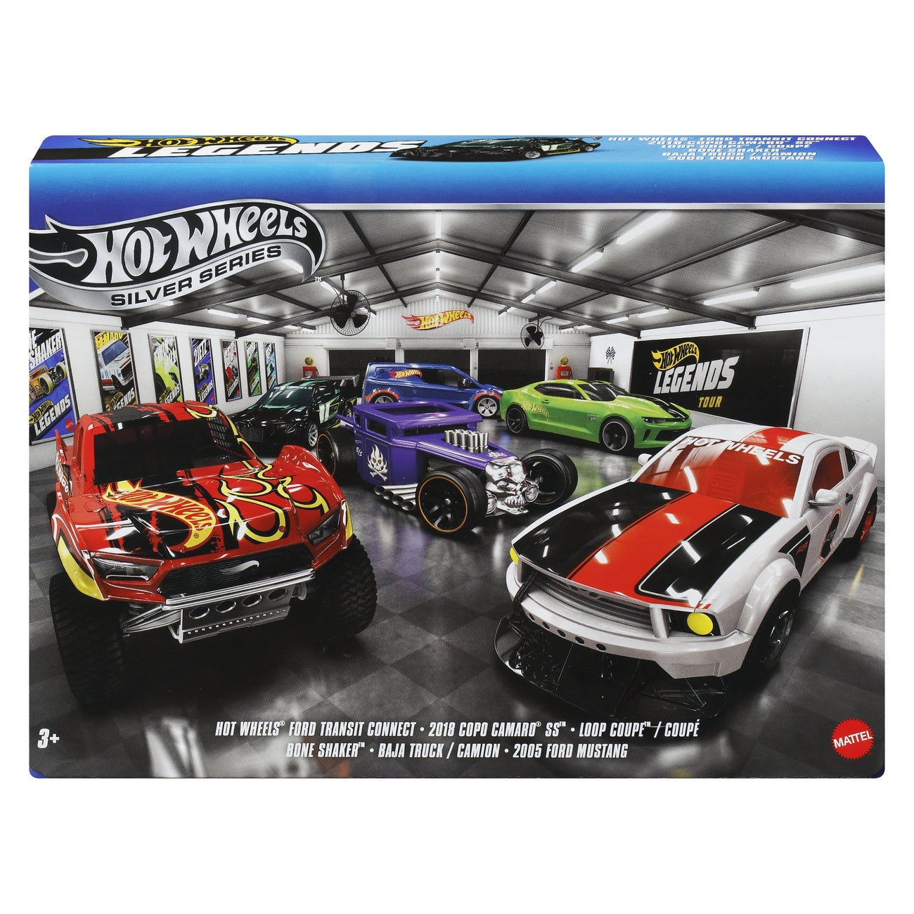 Zdjęcie produktu Hot Wheels Silver Series pojazdy odlewane 6‑pak 1/64 Legends