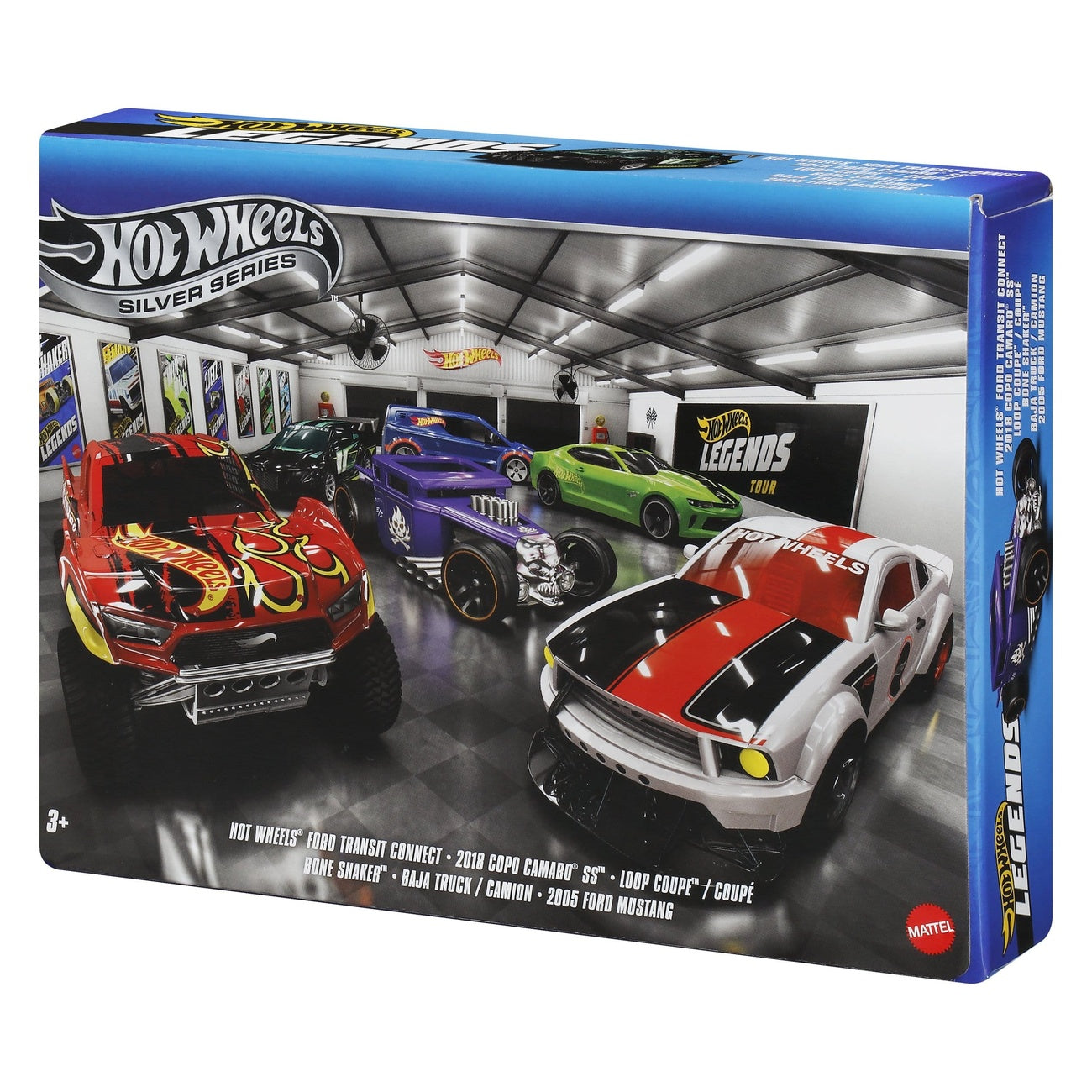 Zdjęcie produktu Hot Wheels Silver Series pojazdy odlewane 6‑pak 1/64 Legends