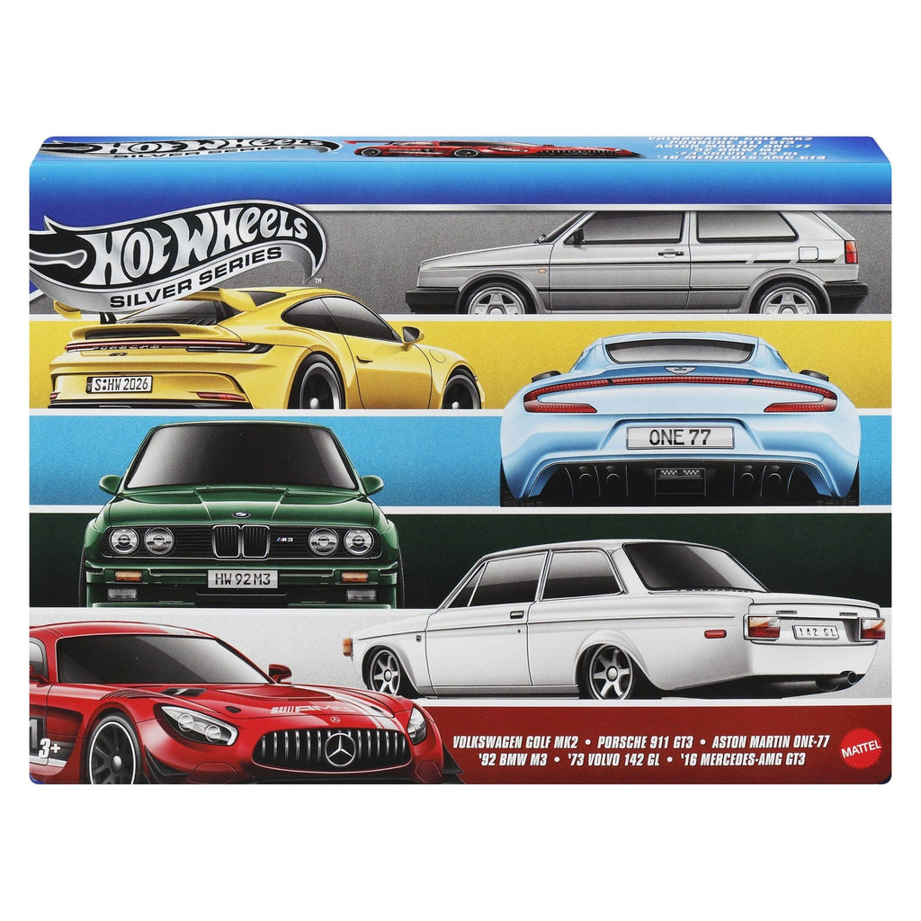 Zdjęcie produktu Hot Wheels Silver Series Pojazdy metalowe 6-pack 1/64 Euro Style