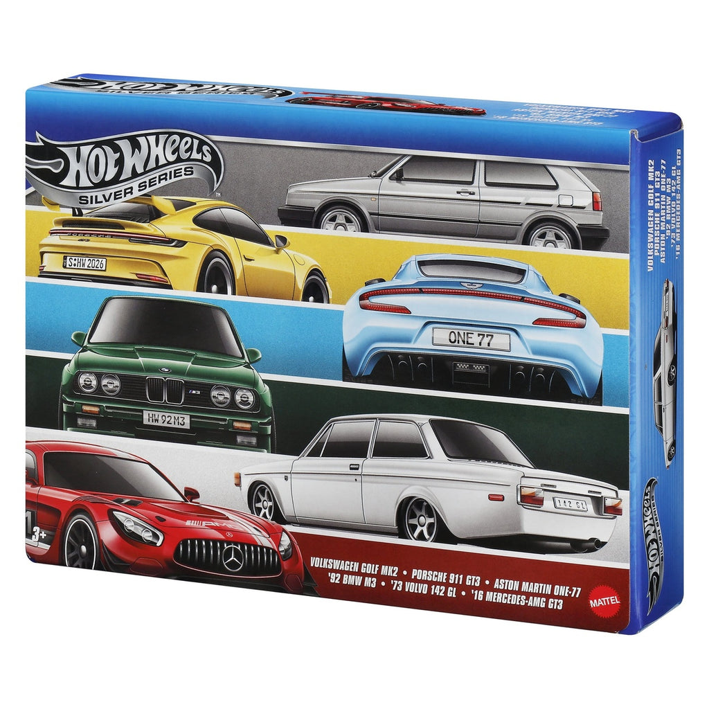 Zdjęcie produktu Hot Wheels Silver Series Pojazdy metalowe 6-pack 1/64 Euro Style