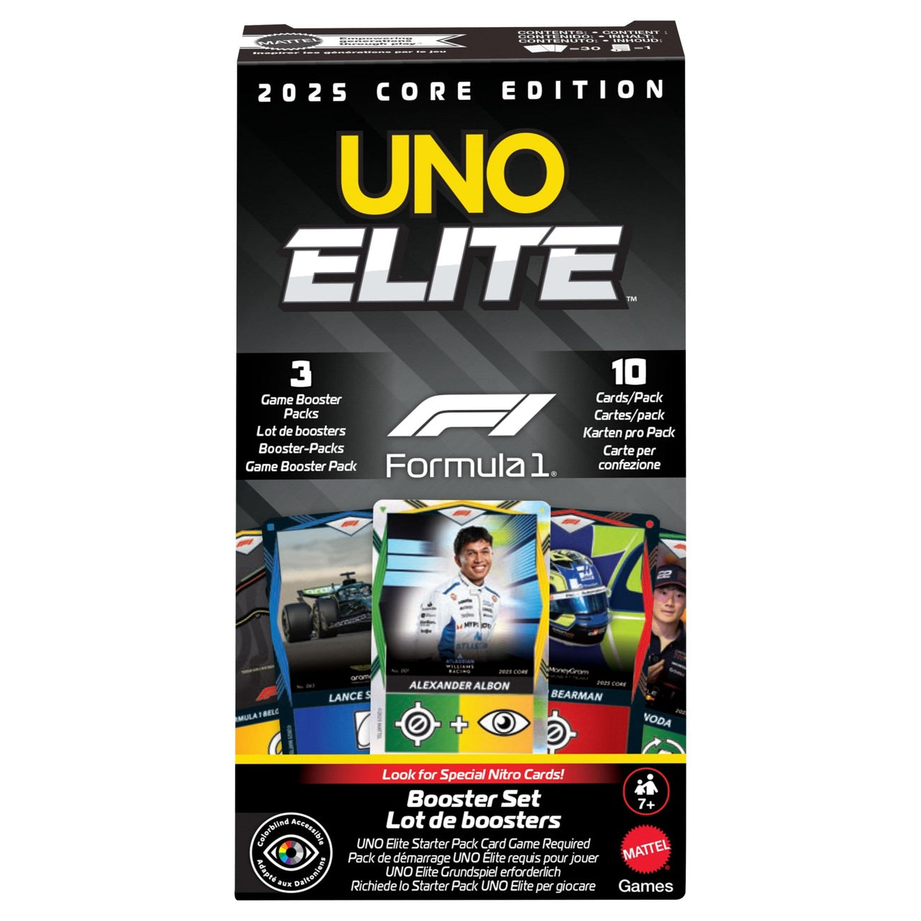 Zdjęcie produktu Formula 1 UNO Gra karciana Elite F1 Booster Set