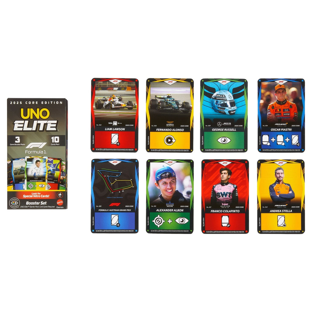 Zdjęcie produktu Formula 1 UNO Gra karciana Elite F1 Booster Set