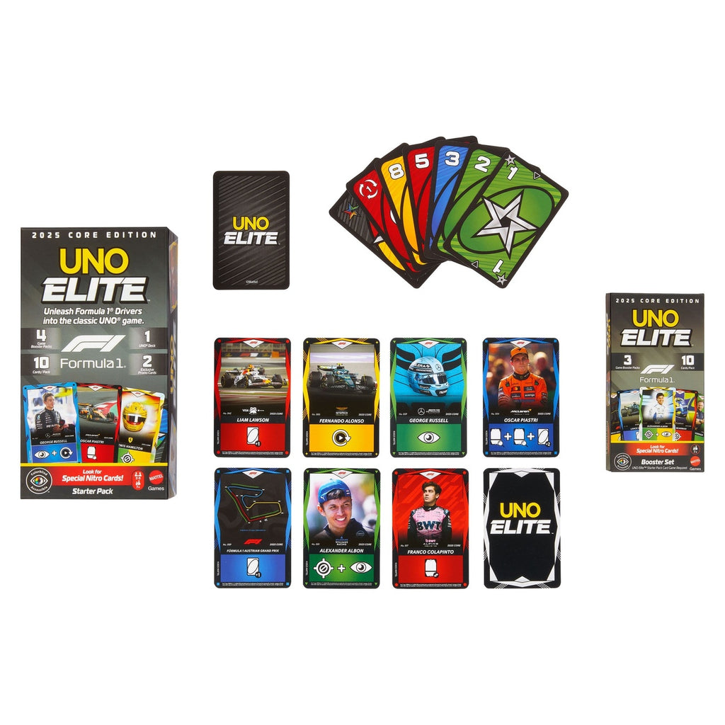 Zdjęcie produktu Formula 1 UNO Gra karciana Elite F1 Booster Set