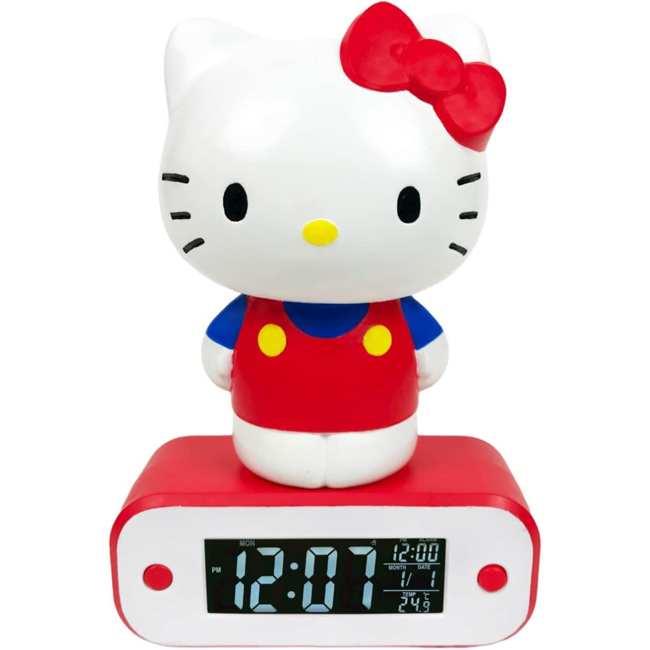 Zdjęcie produktu Budzik Hello Kitty z funkcją podświetlenia Hello Kitty 17 cm