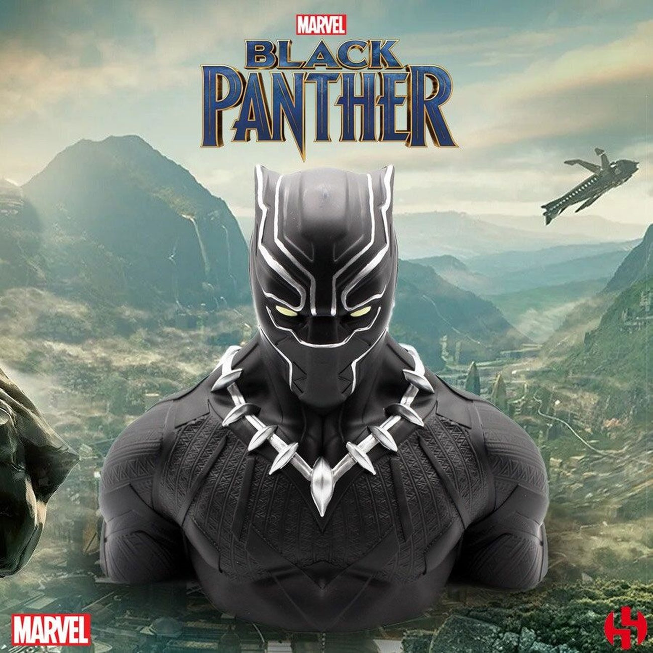 Zdjęcie produktu Marvel Comics Skarbonka Black Panther Wakanda Deluxe 20 cm