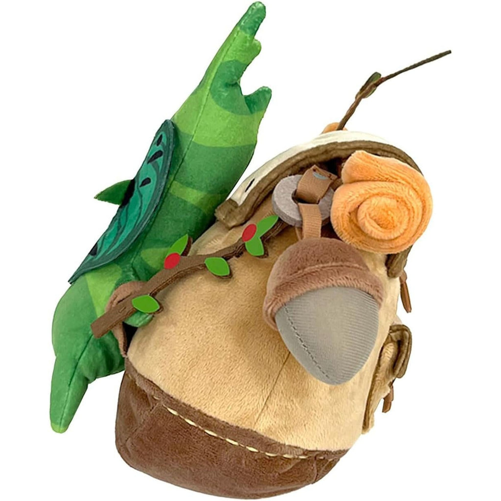 Zdjęcie produktu The Legend of Zelda: Tears of the Kingdom Pluszowa Figurka ZP04 Korok z Plecakiem Brązowa 17 cm