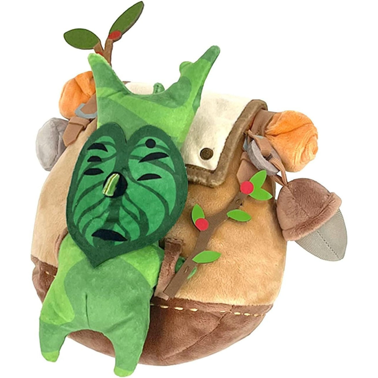 Zdjęcie produktu The Legend of Zelda: Tears of the Kingdom Pluszowa Figurka ZP04 Korok z Plecakiem Brązowa 17 cm