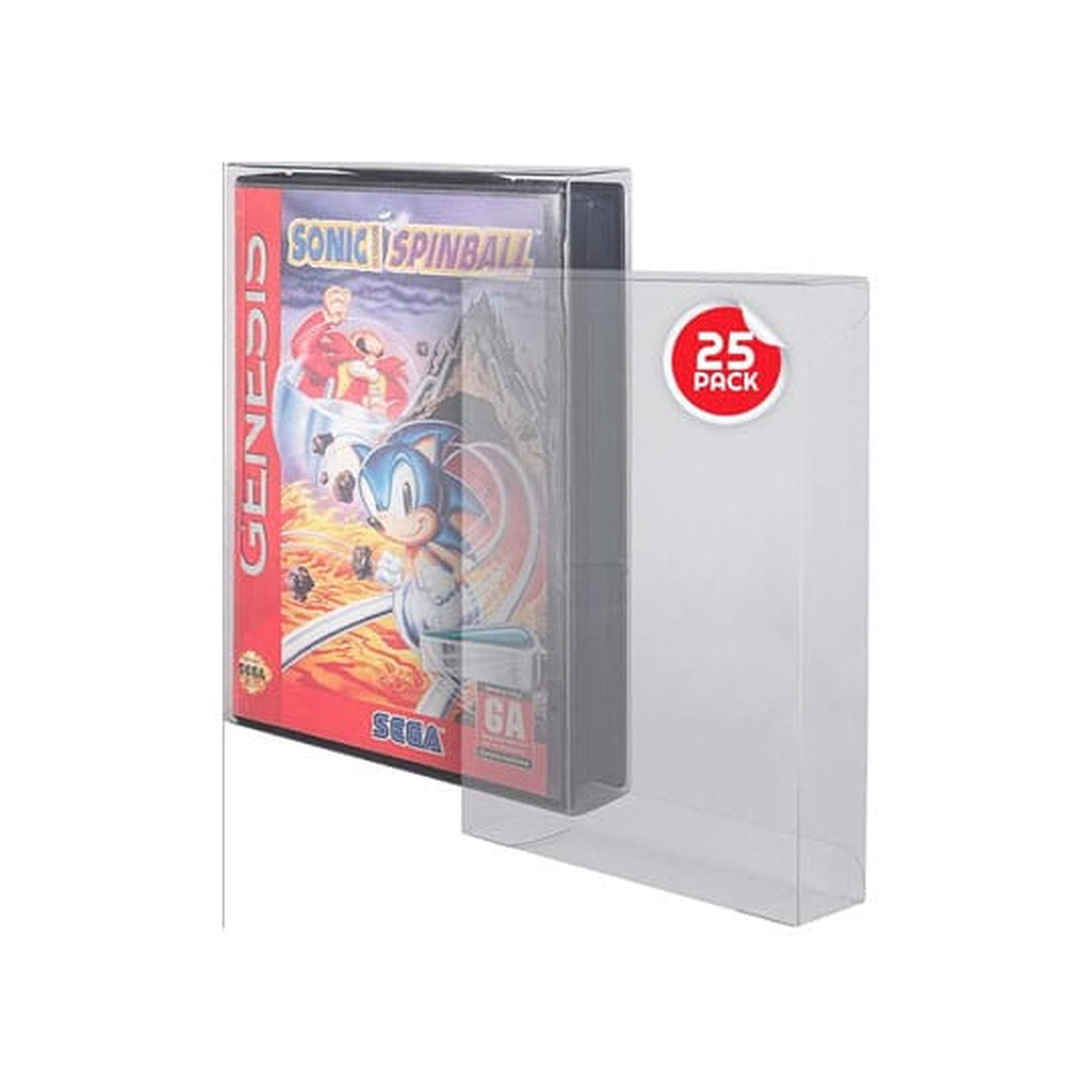 Zdjęcie produktu Osłonki PET 25‑pak do gier Sega Genesis
