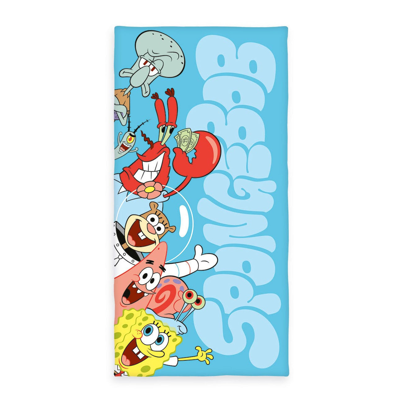 Zdjęcie produktu SpongeBob Kanciastoporty Ręcznik welurowy 75 x 150 cm