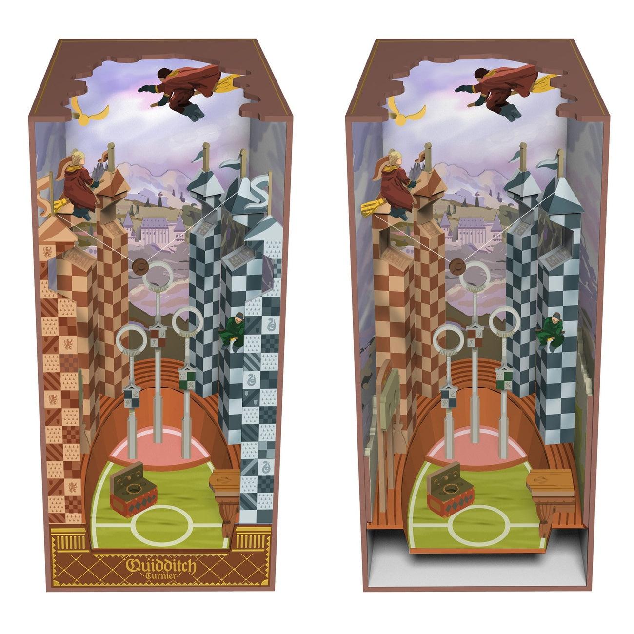 Zdjęcie produktu Harry Potter Tiny Adventures Book Nook Mini-diorama Boisko Quidditcha 23 cm