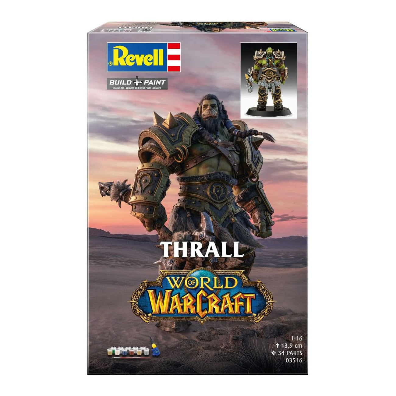 Zdjęcie produktu World of Warcraft Zestaw prezentowy model do składania 1:16 Ork Thrall 13 cm