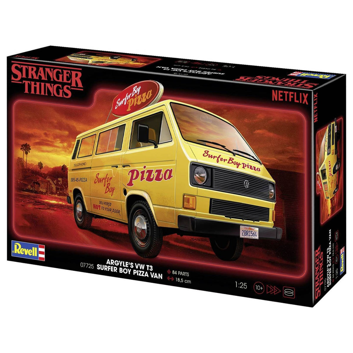 Zdjęcie produktu Stranger Things Zestaw modelarski 1:25 VW T3 Bus Surfer Boy 19 cm