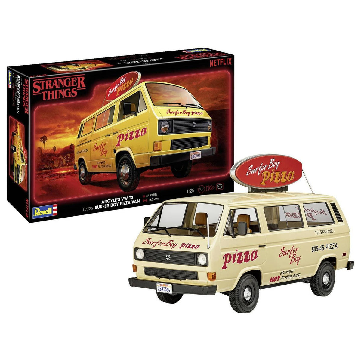 Zdjęcie produktu Stranger Things Zestaw modelarski 1:25 VW T3 Bus Surfer Boy 19 cm