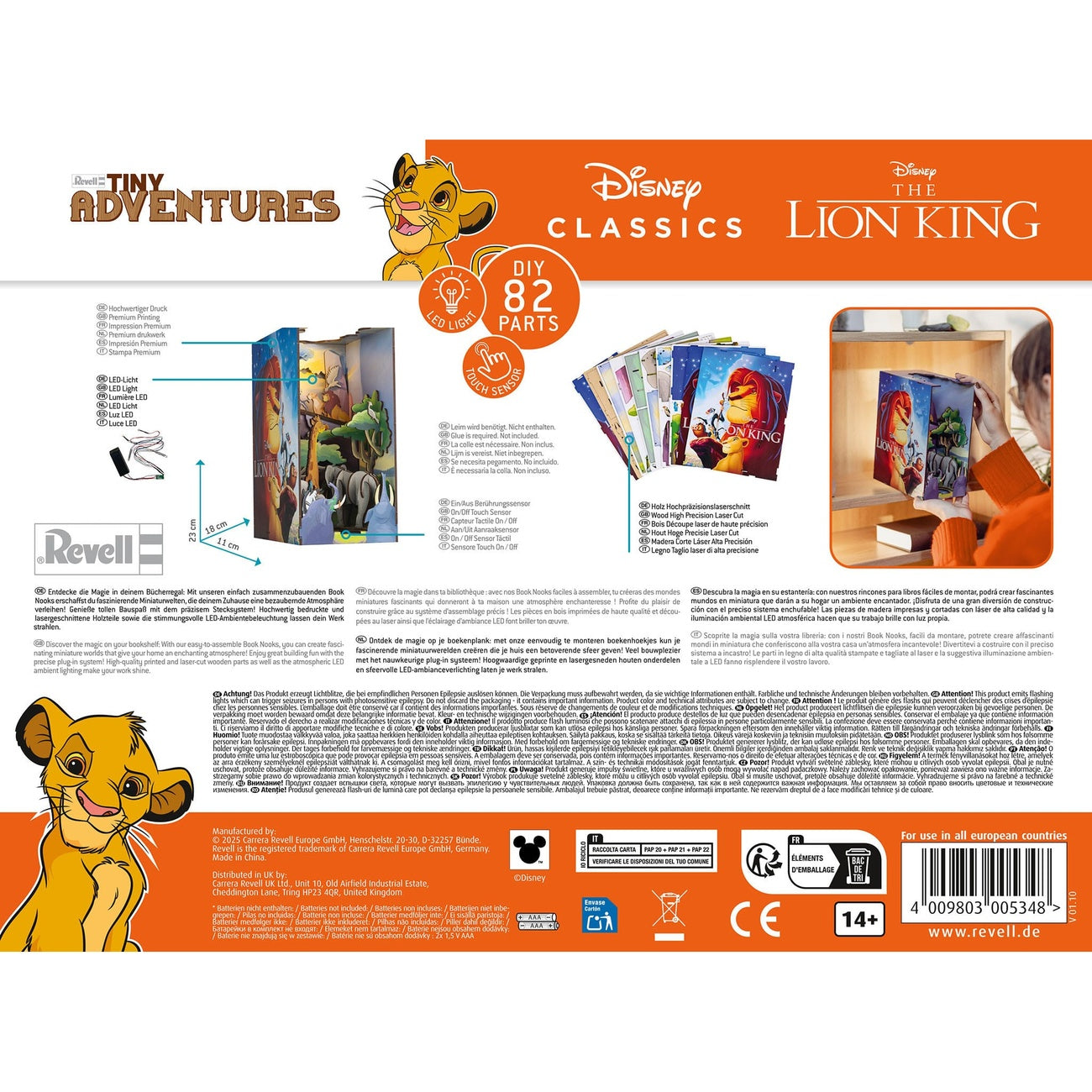Zdjęcie produktu Disney Tiny Adventures Book Nook mini-diorama Król Lew 23 cm